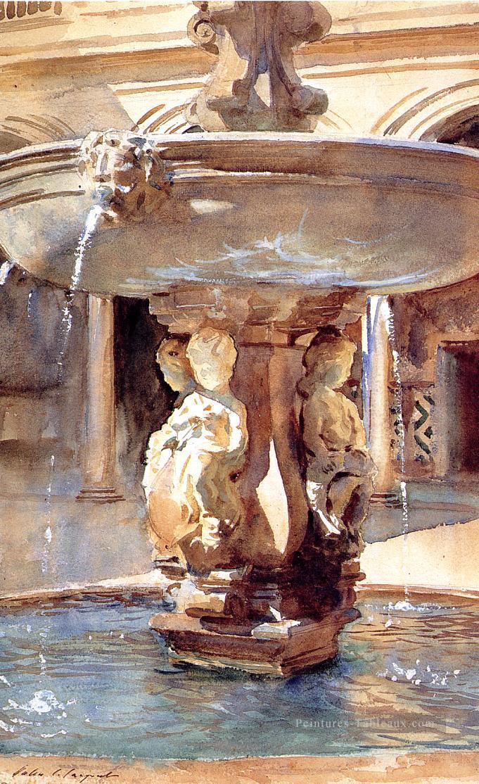 Fontaine espagnole John Singer Sargent Peintures à l'huile